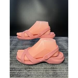 Crocs Meleen Women’s Size 8 Rose Pink Cross Band Strappy Sandal /#A/